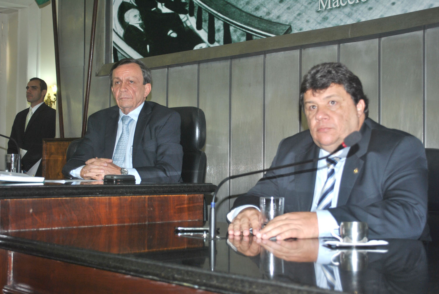Presidente Luiz Dantas e o 2º Secretário Edval Gaia.JPG