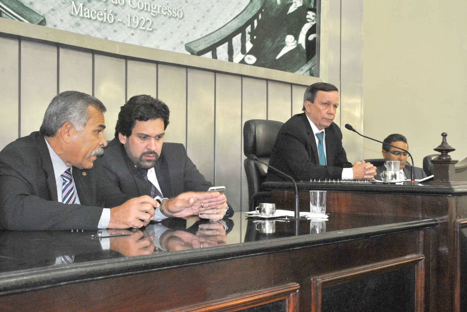 Deputados Tarcizo Freire, Isnaldo Bulhões e Luiz Dantas.JPG