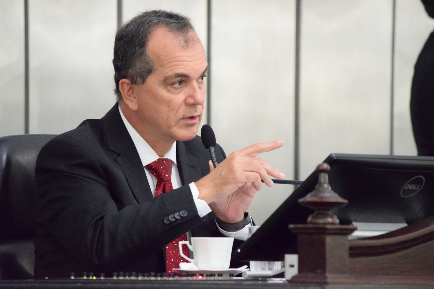 Ronaldo Medeiros presidiu a sessão.JPG