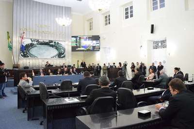 Deputados durante análise dos vetos governamentais.JPG