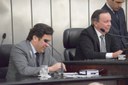 Deputados Isnaldo Bulhõs e Luiz Dantas conduziram a sessão.JPG