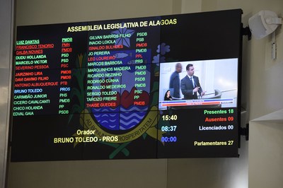 Painel registra presença de deputados.JPG