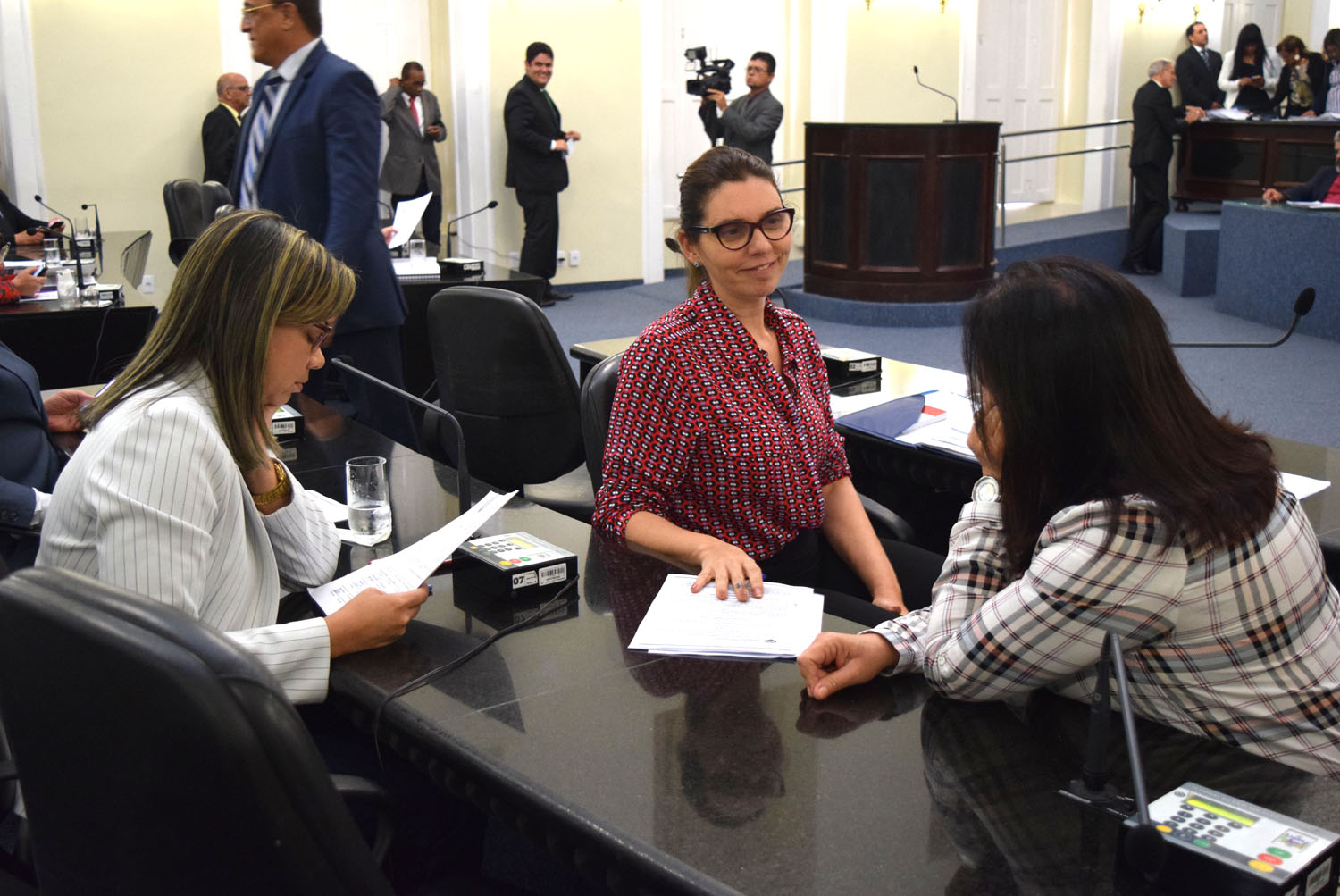 Deputadas Flávia Cavalcante, Jó Pereira e Fátima Canuto.JPG