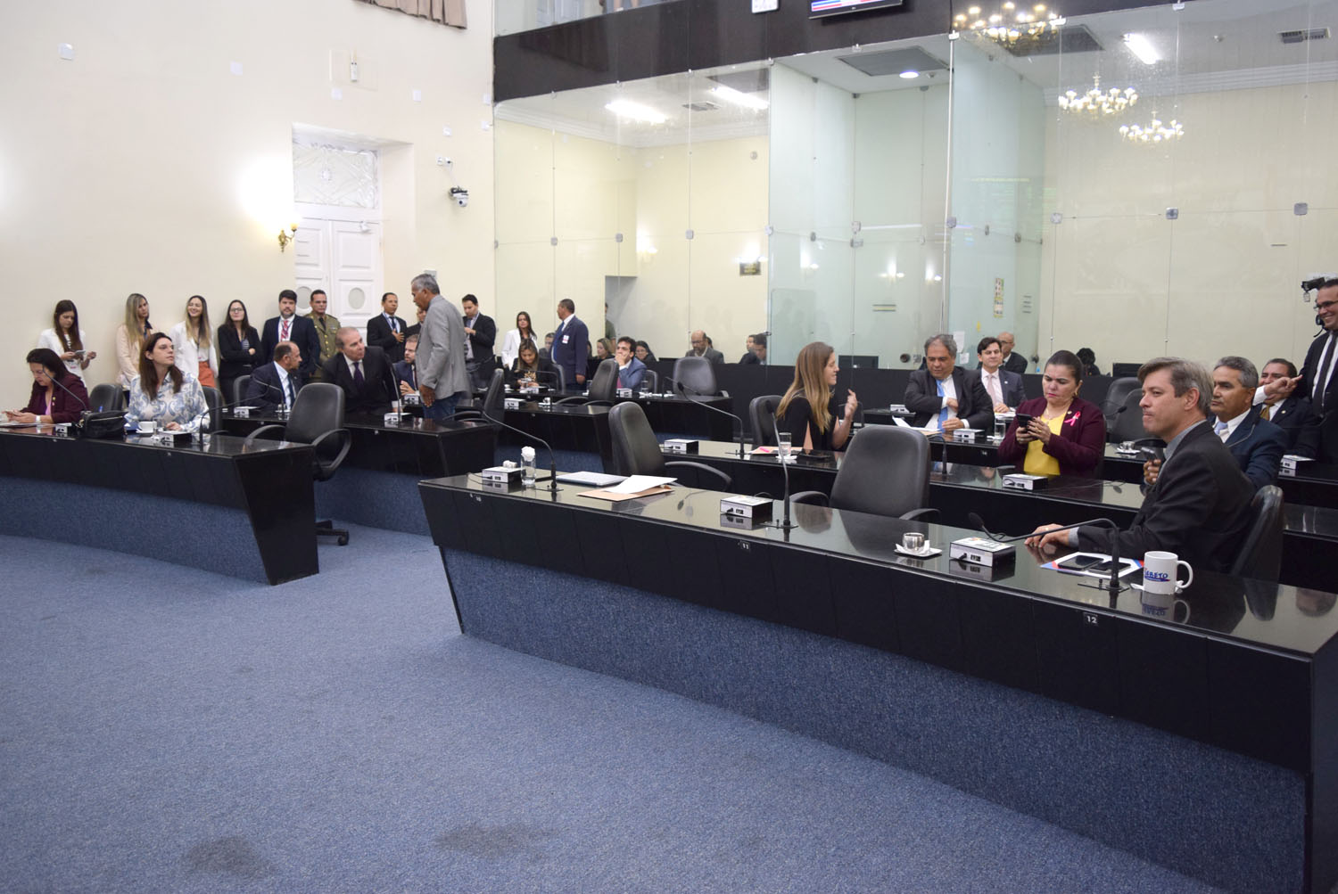 Vinte parlamentares estiveram presentes na sessão.JPG