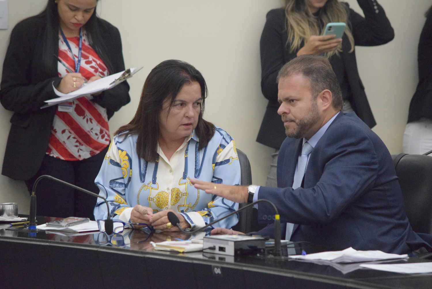 Deputados Leo Loureiro e Fátima Canuto.JPG