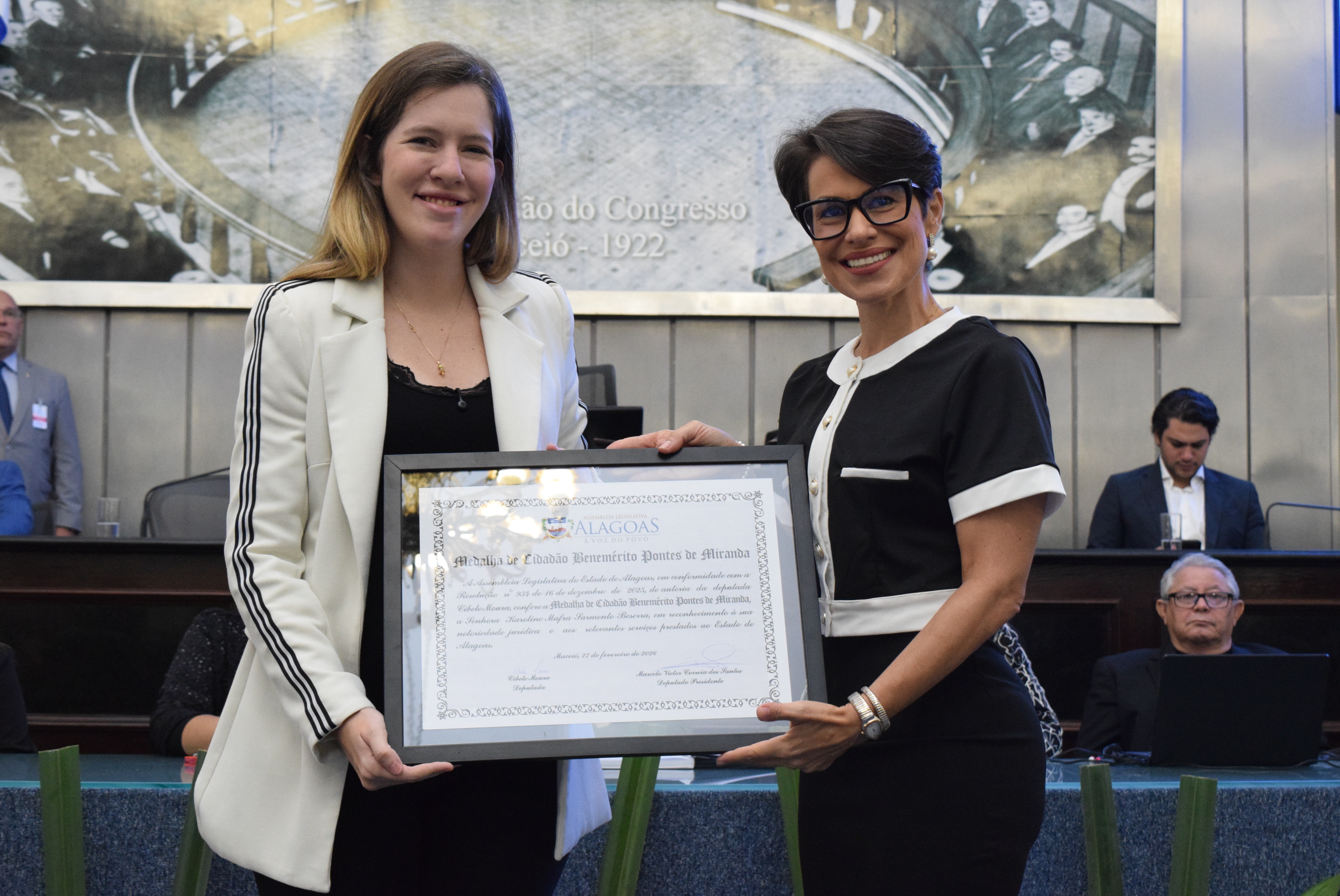 Medalha Pontes de Miranda e Comenda Omar Coelho de Mello_Karoline Mafra e Gabriela Tavares (5).JPG