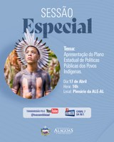 Assembleia realiza sessão especial para apresentação do Plano Estadual dos Povos Indígenas