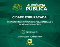Audiência Pública irá discutir os danos estruturais nas vias de Maceió 