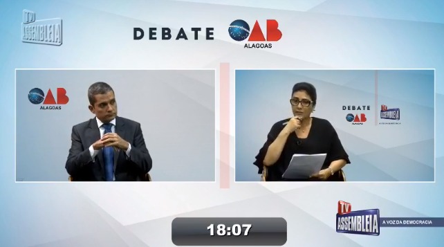 Com ausência da Chapa 1, debate entre candidatos da OAB é convertido em entrevista com Fernando Falcão
