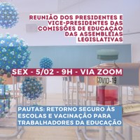 Comissões de Educação dos Legislativos estaduais irão discutir retorno seguro às aulas