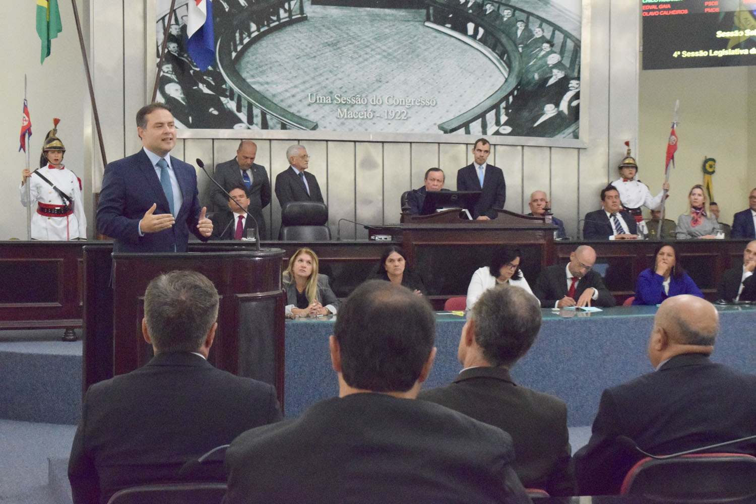 Em discurso, Renan apresenta planos e metas para o 4º ano de gestão