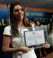 Jó Pereira é agraciada com a Comenda Selma Bandeira