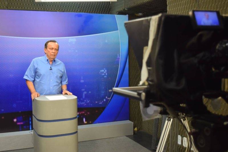 Luiz Dantas grava mensagem de boas vindas à TV Cidadã