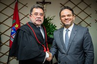 Presidente Marcelo Victor prestigia solenidade de posse de Lean Araújo como procurador-geral de Justiça