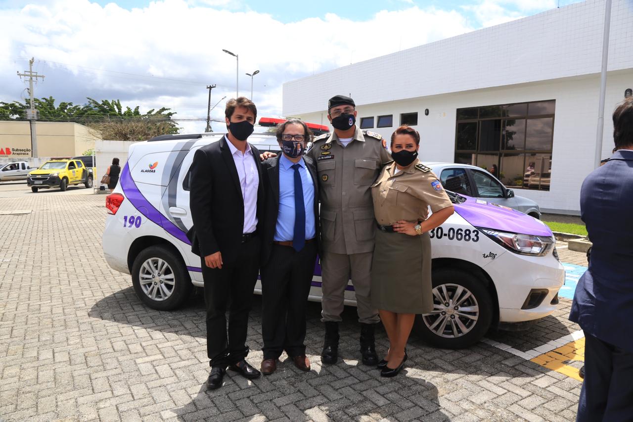 Patrulha Maria da Penha é inaugurada em Arapiraca após indicação de Breno Albuquerque