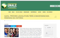 Site da Unale destaca matéria sobre eleição da maior bancada feminina da história