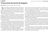 Trinta anos da Carta de Alagoas