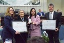 Virgínia Lyra é homenageada na Assembleia Legislativa Virgínia Lyra é homenageada na Assembleia Legislativa