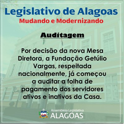 Auditagem iniciada